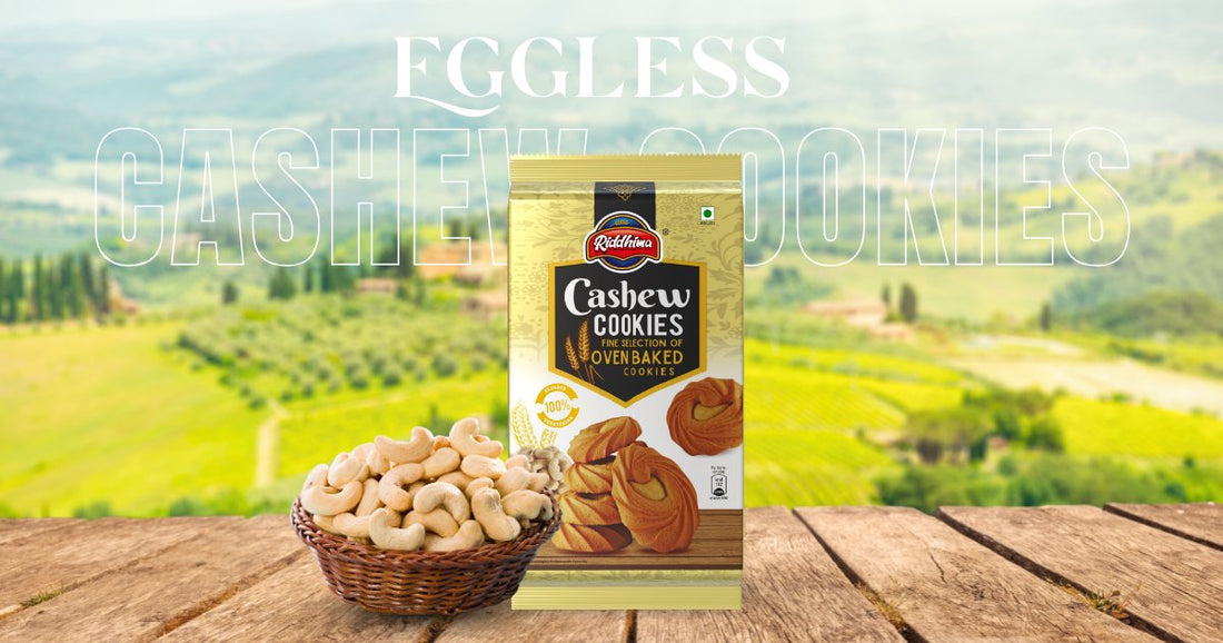 BITE INTO THE GOODNESS OF EGGLESS CASHEW COOKIES